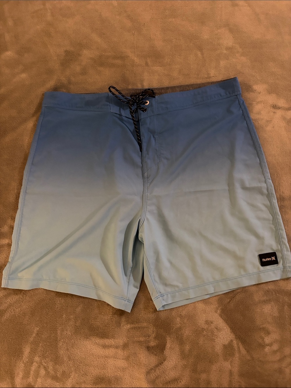 Hurley Men’s Blue Gradient Swim Board Shorts